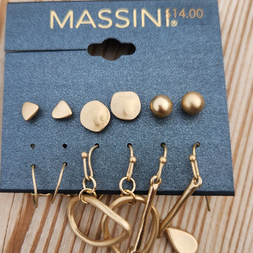 3 pair earrings.